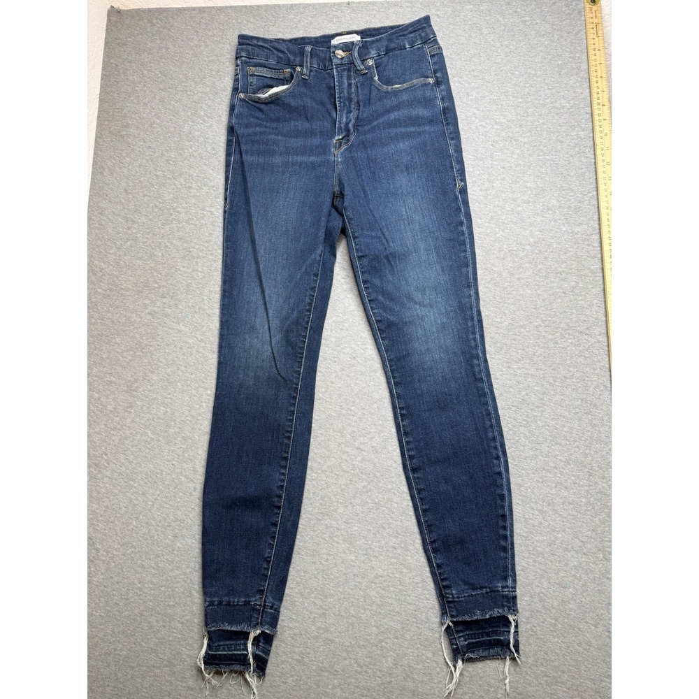 Good American Jeans Womens 6/28 Blue Good Waist Denim Gwdh899t